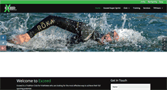 Desktop Screenshot of exceedtriathlon.com.au